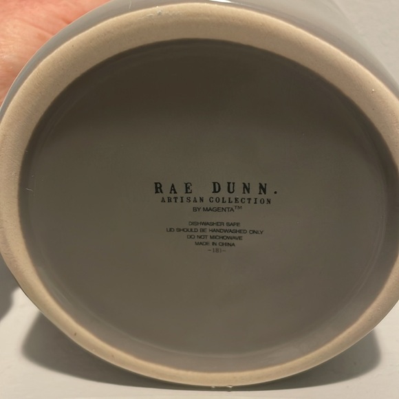 🫖RAE DUNN GRAY CERAMIC TEA CANISTER - Picture 2 of 8